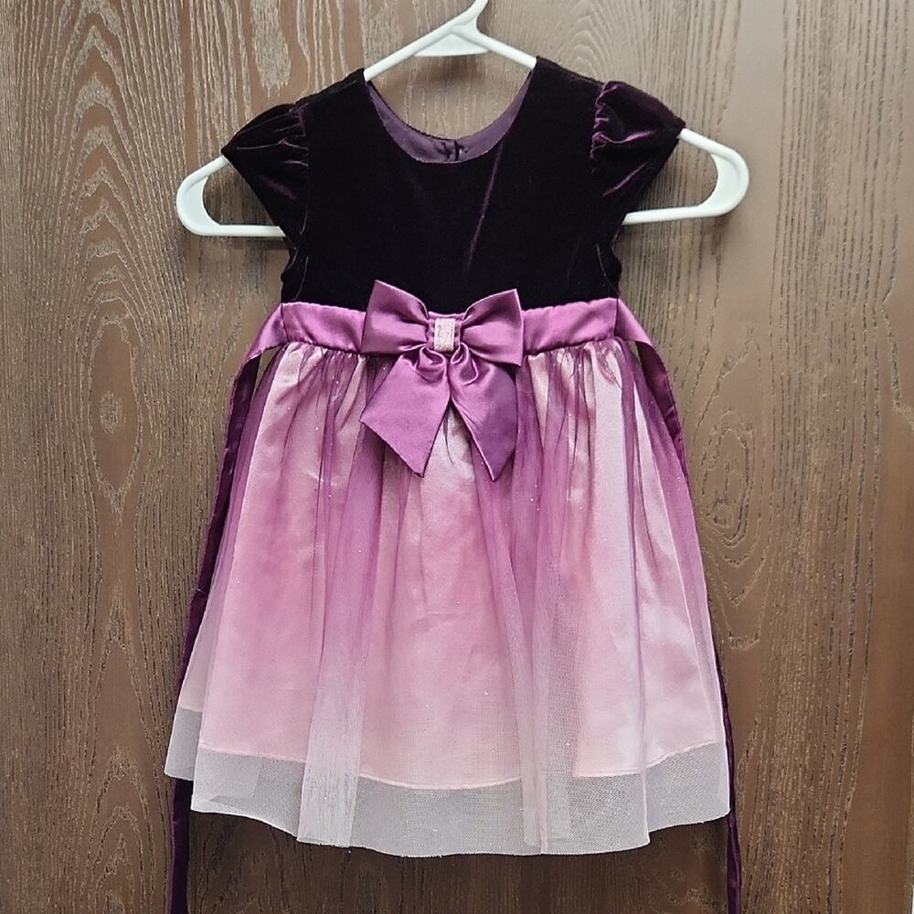 Jona Michelle Deep Purple Velvet Dress